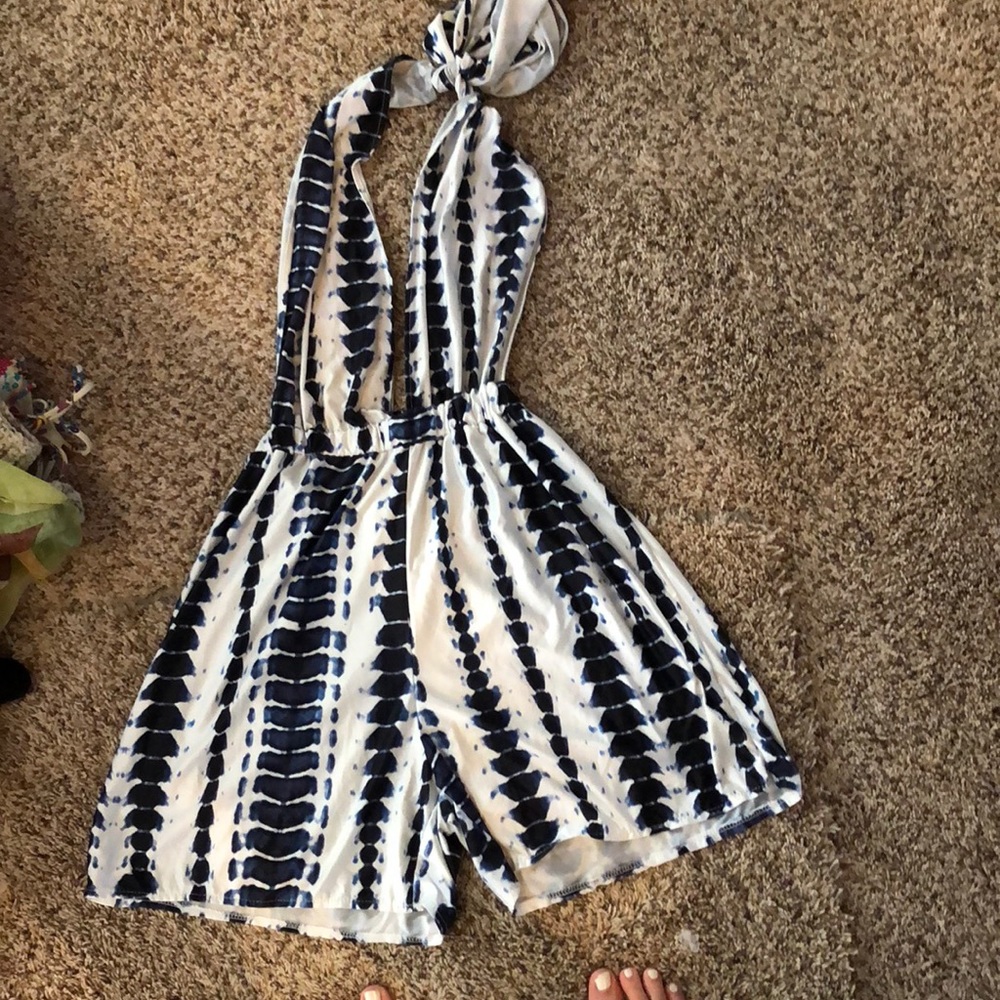 Halter neck romper